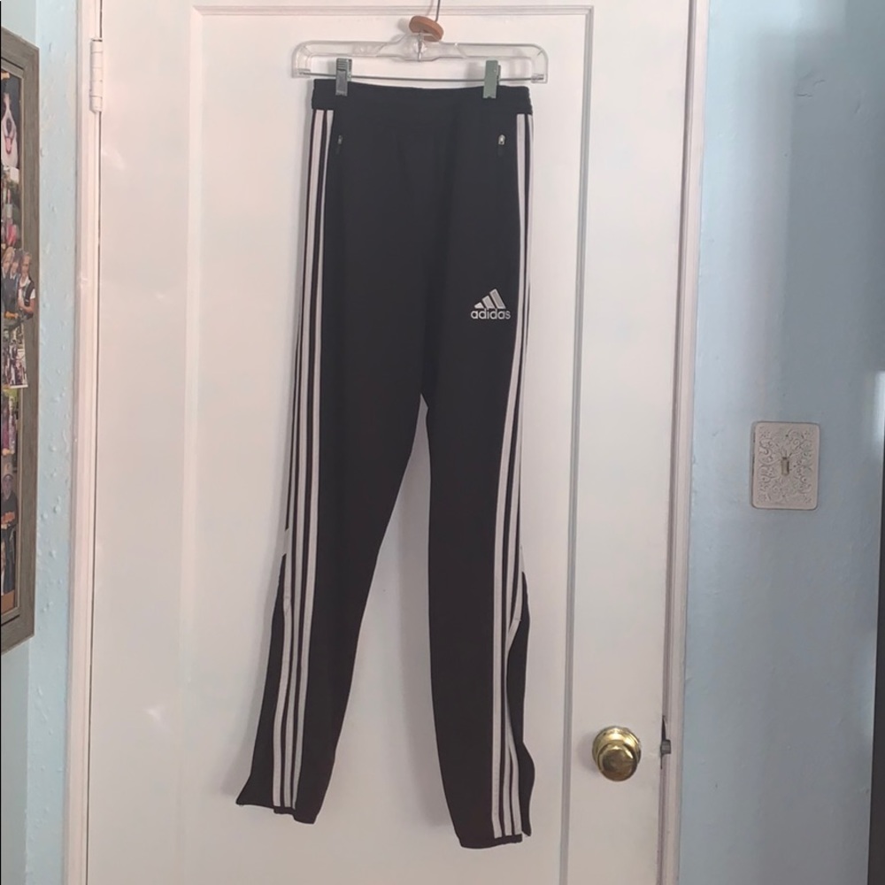 Adidas black joggers